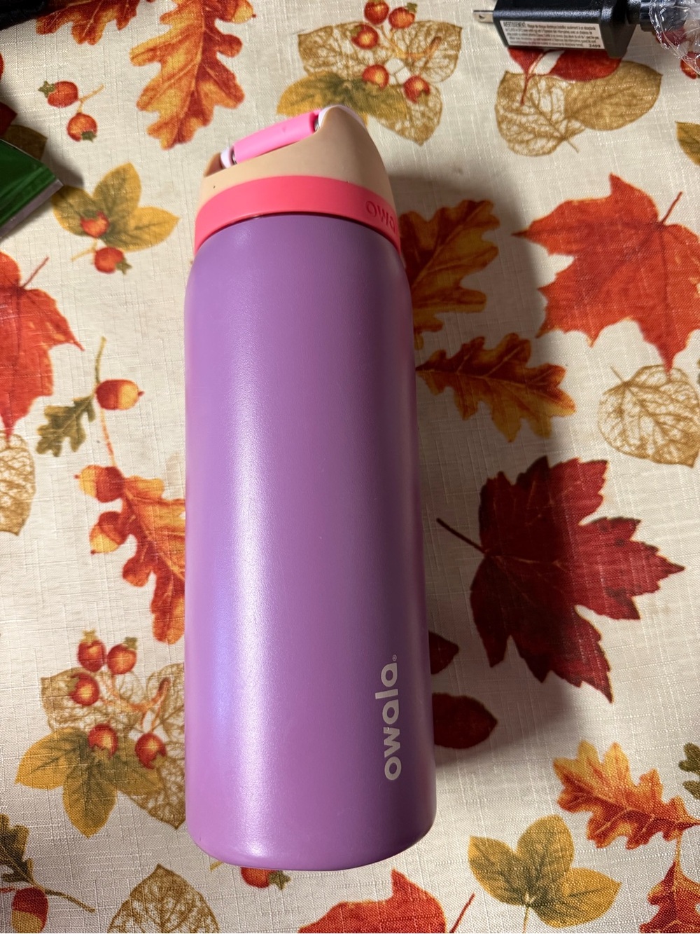 Owala Purple Insulated Bottle with Pink Accent
